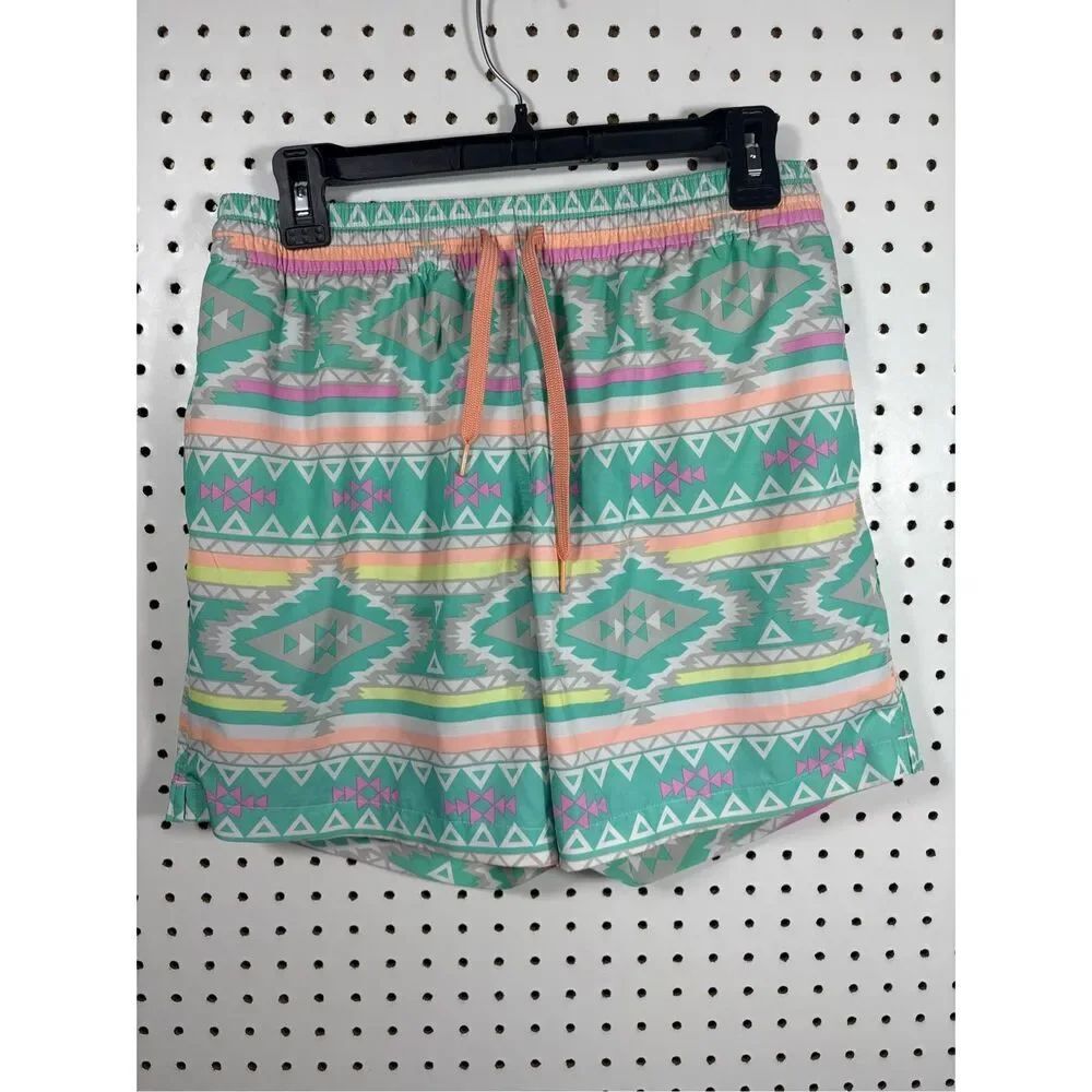 Chubbies The En Fuegos Zipper Pocket Swim Trunks Men's Size M